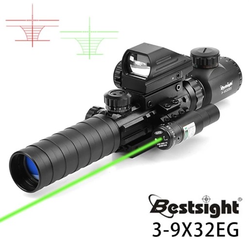 Zdjęcie oferty: Luneta taktyczna Bestsight 3-9x32EG zestaw 3 w 1