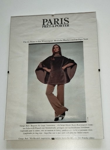 Zdjęcie oferty: Paris Pret-A- Porter moda lata 70-te reklama 3