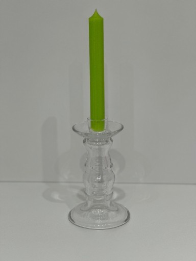 Zdjęcie oferty: Szklany świecznik, grube, ciężkie, solidne szkło