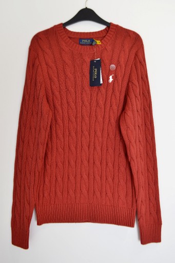 Zdjęcie oferty: POLO Ralp Lauren slim fit sweter męski czerwony S