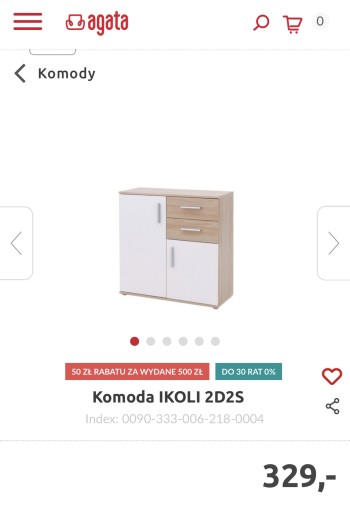 Zdjęcie oferty: Nowa komoda Ikoli Agata Meble