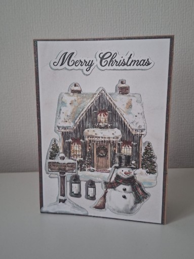 Zdjęcie oferty: Kartka świateczna ręcznie robiona 