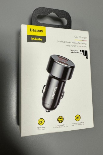 Zdjęcie oferty: Ładowarka samochodowa BASEUS 6A 45W QC 3.0