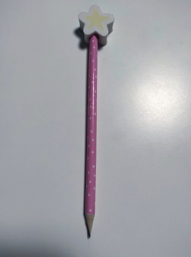 Zdjęcie oferty: Ołówek szkolny różowy z gumką nr2