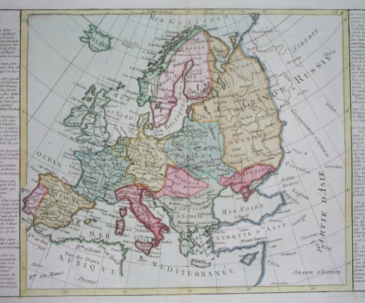 Zdjęcie oferty: 1787 oryginał MAPA EUROPA POLSKA KRESY Warszawa 