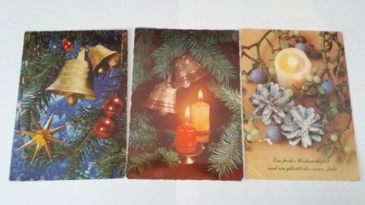 Zdjęcie oferty: 3 pocztówki świąteczne Boże Narodzenie (zestaw)