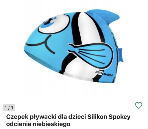 Zdjęcie oferty: Czepek pływacki dziecięcy, Spokey, rybka