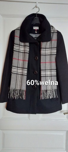Zdjęcie oferty: Płaszcz damski 60 % wełna Yessica.r.40