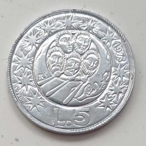 Zdjęcie oferty: San Marino - 5 lira - 1973r. 