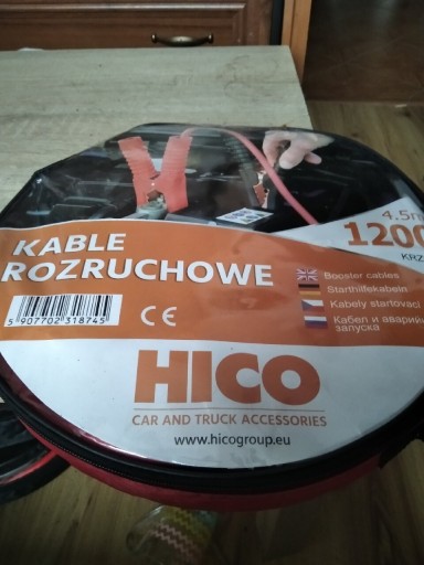 Zdjęcie oferty: Kable rozruchowe 1200A 4,5m