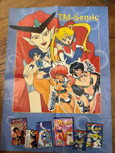 Zdjęcie oferty: Sailor Moon i Akira plakat reklamowy z lat 90