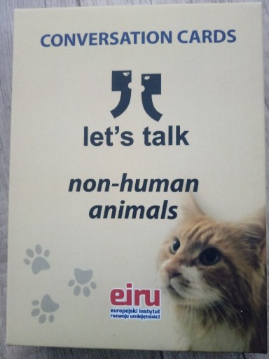 Zdjęcie oferty: EIRU: Non-human Animals, karty do j. angielskiego