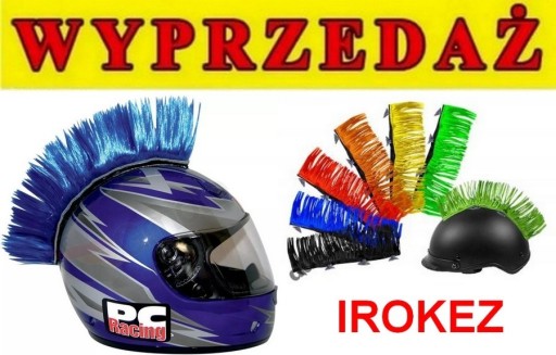 Zdjęcie oferty: # IROKEZ na Kask ozdoba Dekoracja nakładka OKAZJA