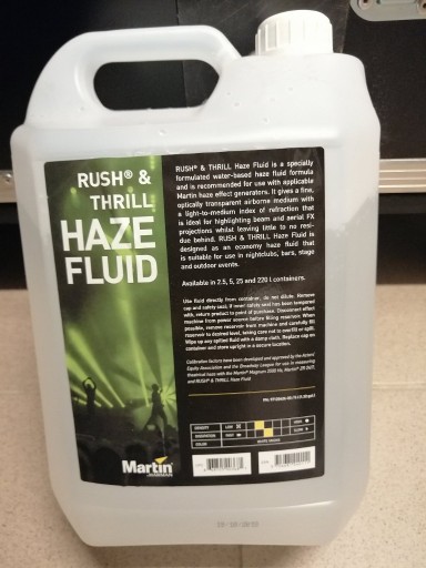 Zdjęcie oferty: Płyn do mgły Martin Jem Rush Haze Fluid 5L Hazer