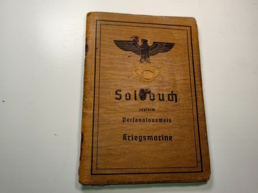 Zdjęcie oferty: Soldbuch. Kriegsmarine