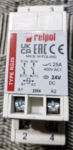 Zdjęcie oferty: Nowy przekaźnik Relpol RG25 24 V DC