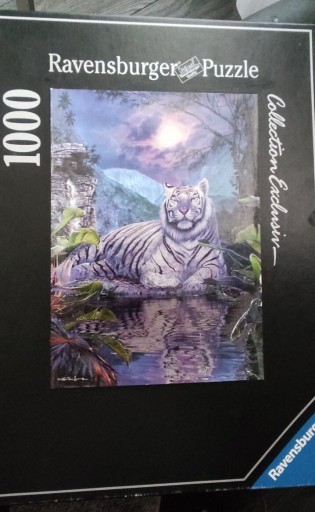 Zdjęcie oferty: UNIKATOWE puzzle Ravensburger White tiger 1000 