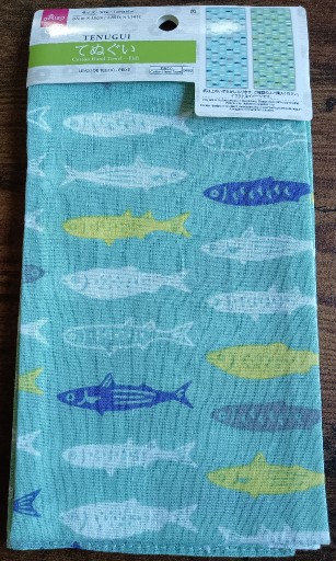 Zdjęcie oferty: Japońskie tenugui ręcznik ozdoba ryby 