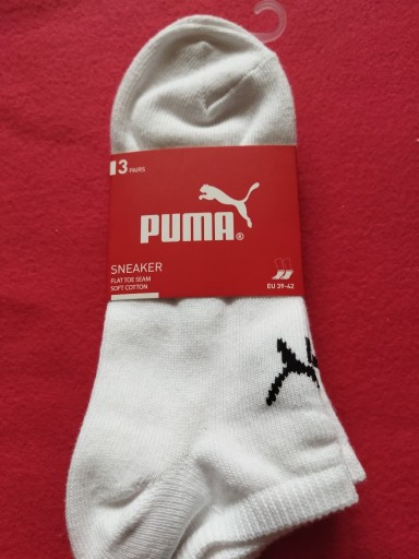 Zdjęcie oferty: 3-pak skarpety Puma 39-42 białe skarpetki stopki