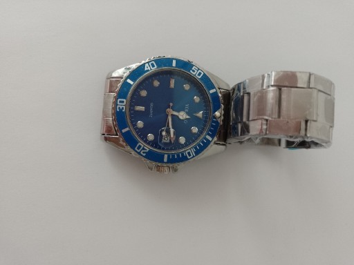 Zdjęcie oferty: Męski zegarek niebieska tarcza