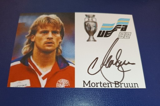 Zdjęcie oferty: Morten Bruun, autograf, mistrz Europy 