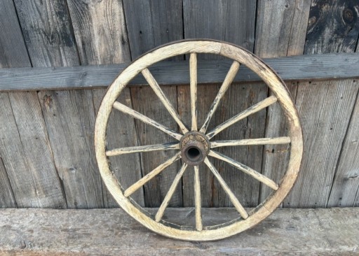 Zdjęcie oferty: Stare koło drewniane od wozu 