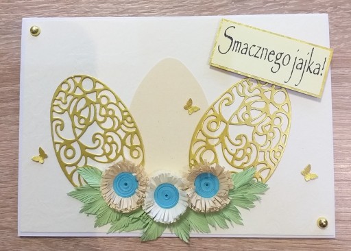 Zdjęcie oferty: Kartka na WIELKANOC rękodzieło hand made quilling 