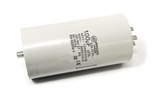 Zdjęcie oferty: Kondensator stały 100 µF Ø60x120 mm złącze na terminalach, europa