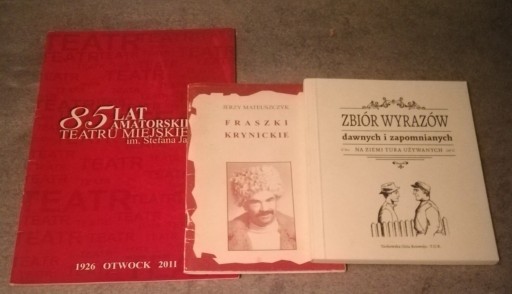 Zdjęcie oferty: 85 LAT/FRASZKI KRYNICKIE/ZBIÓR WYRAZÓW PAKIET