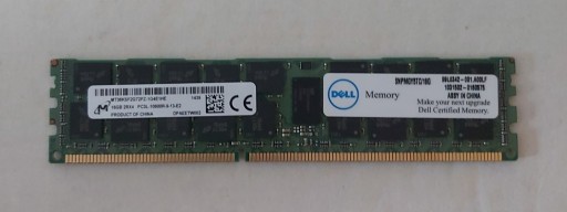 Zdjęcie oferty: 16GB PC3L-10600R REGISTERED ECC MEMORY DDR3