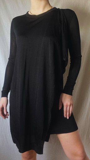 Zdjęcie oferty: COS premium czarna elegancka sukienka z wiskozy XS