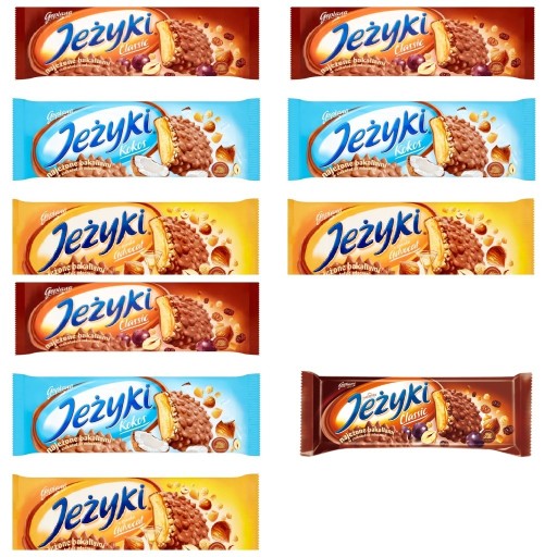 Zdjęcie oferty: Ciastka jeżyki 140g. 10szt.+ GRATIS