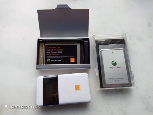 Zdjęcie oferty: Karty modemowe PCMCIA Sony Ericsson GC75 GC89