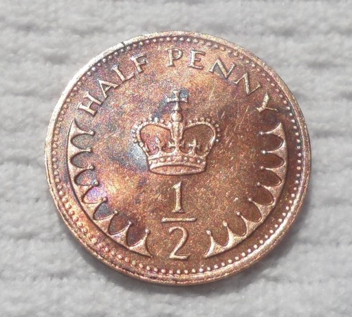 Zdjęcie oferty: UK GB Anglia Elżbieta II 1/2 pensa HALF penny 1982