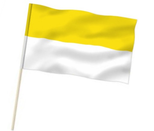 Zdjęcie oferty: Flaga Papieska 115x70 cm PRODUCENT, na drzewiec