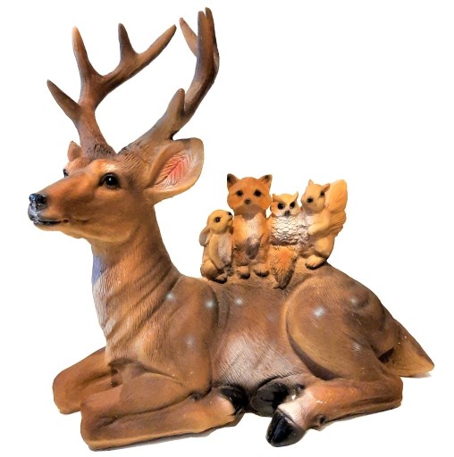 Zdjęcie oferty: Figurka świąteczna JELEŃ i ZWIERZĘTA LEŚNE wiewiórka,sowa,lisek,zajączek