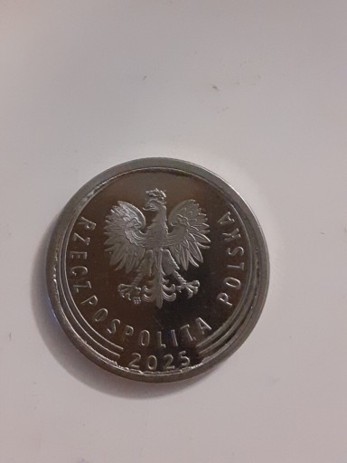 Zdjęcie oferty: Moneta 1 zł z 2025 zdeformowana korona 