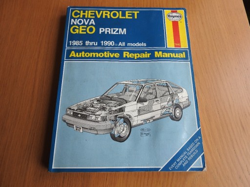 Zdjęcie oferty: Książka serwisowa Chevroleta Geo Prizm