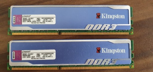 Zdjęcie oferty: Pamięć Kingston Hyper Blue DDR3 4GB (2x2GB) 1333