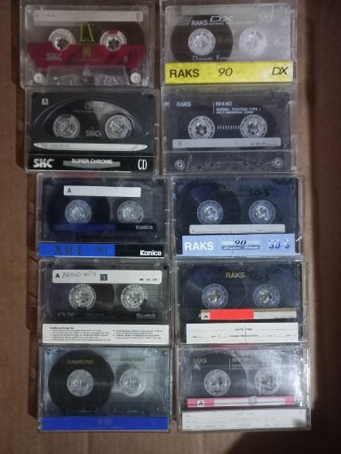 Zdjęcie oferty: Mix kaset magnetofonowych