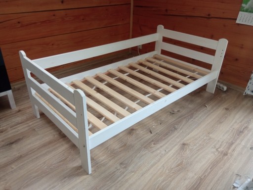Zdjęcie oferty: Rama łóżka drewniana + stelaż 80x160 do pokoju dziecięcego biała x2
