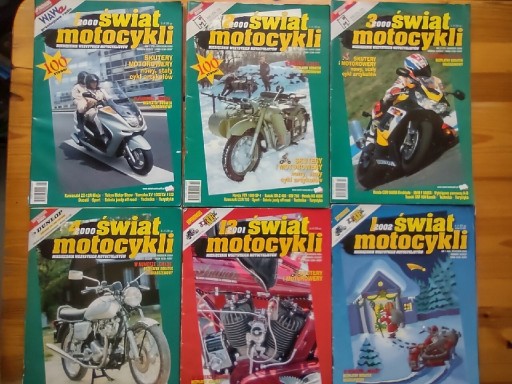 Zdjęcie oferty: Świat Motocykli 2000'01'02+Motocykl 2000razem10szt