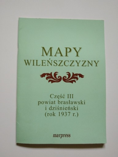 Zdjęcie oferty: Mapy Wileńszczyzny część III