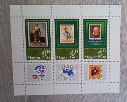 Zdjęcie oferty: Znaczek węgry wystawa - znaczki na zanczku