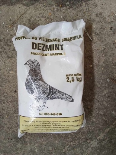 Zdjęcie oferty: Dezmint (środek pielęgnacyjny gołębnika)