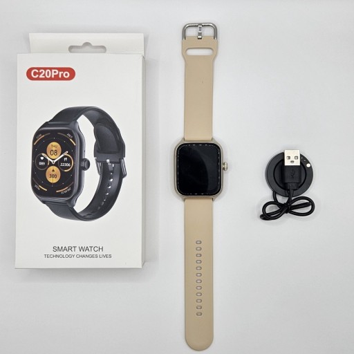 Zdjęcie oferty: Smartwatch C20 Pro Złoty – zegarek z funkcjami sportowymi i zdrowotnymi