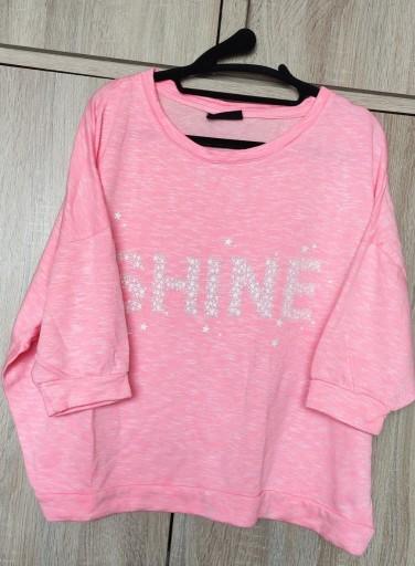 Zdjęcie oferty: Janina różowa bluza krótka oversize 40/42/44