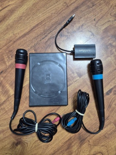 Zdjęcie oferty: Mikrofony Sony 2szt + konwerter PS2 PS3 Singstar