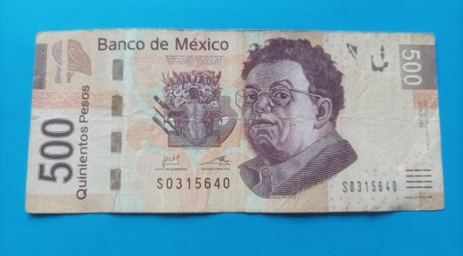 Zdjęcie oferty: Meksyk 500 Pesos 2014 Seria AN