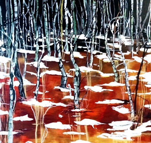 Zdjęcie oferty: obraz akrylowy 'Lasy Sobibór koło Oknówka'